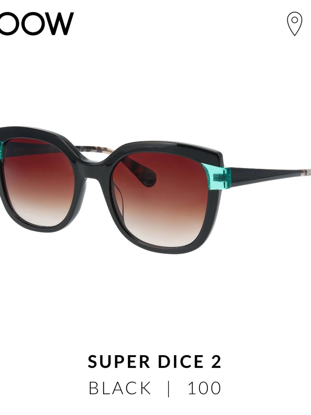 Woow Super Dice 2 Black Sunglasses